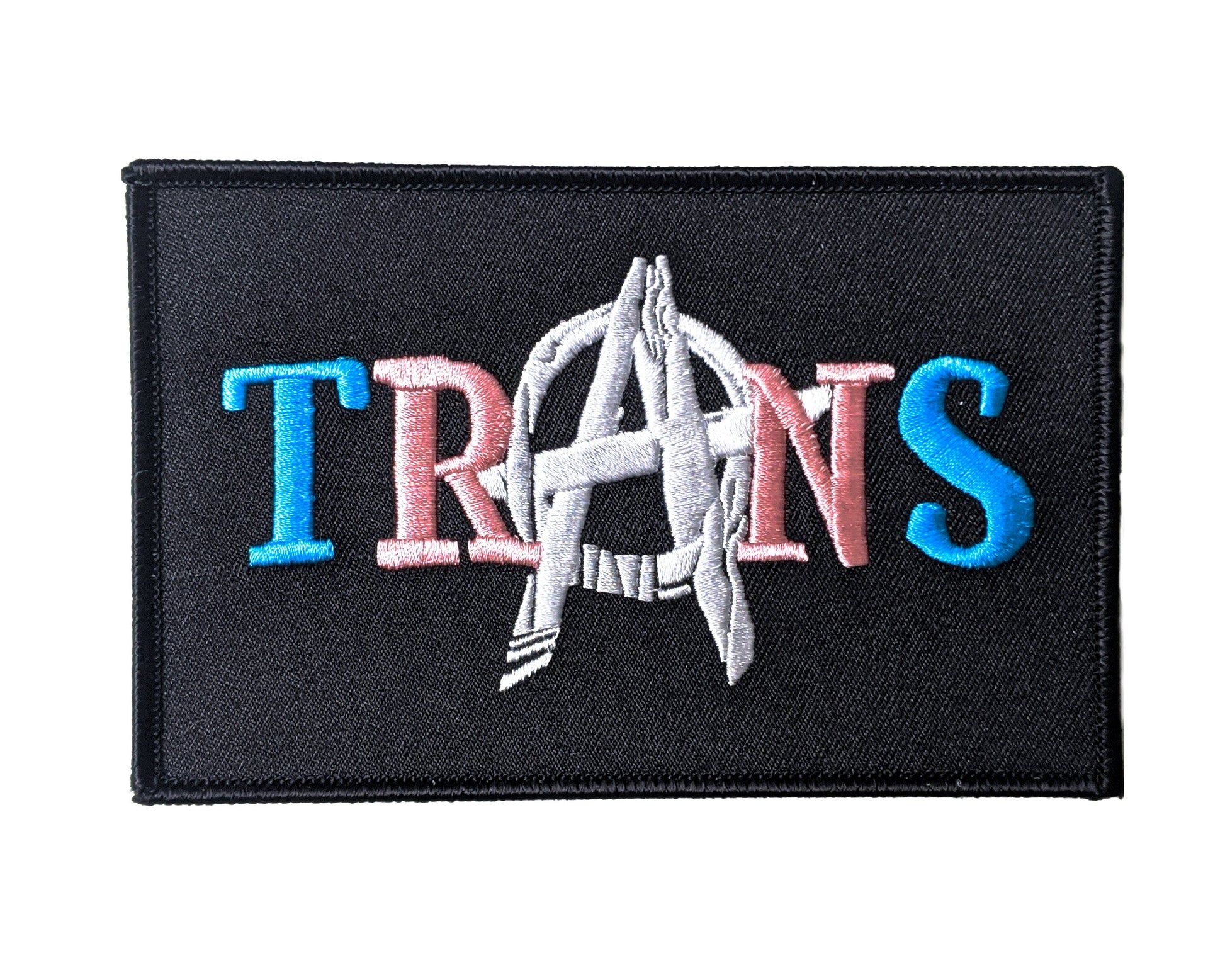 Trans Anarchy Embroidered Patch